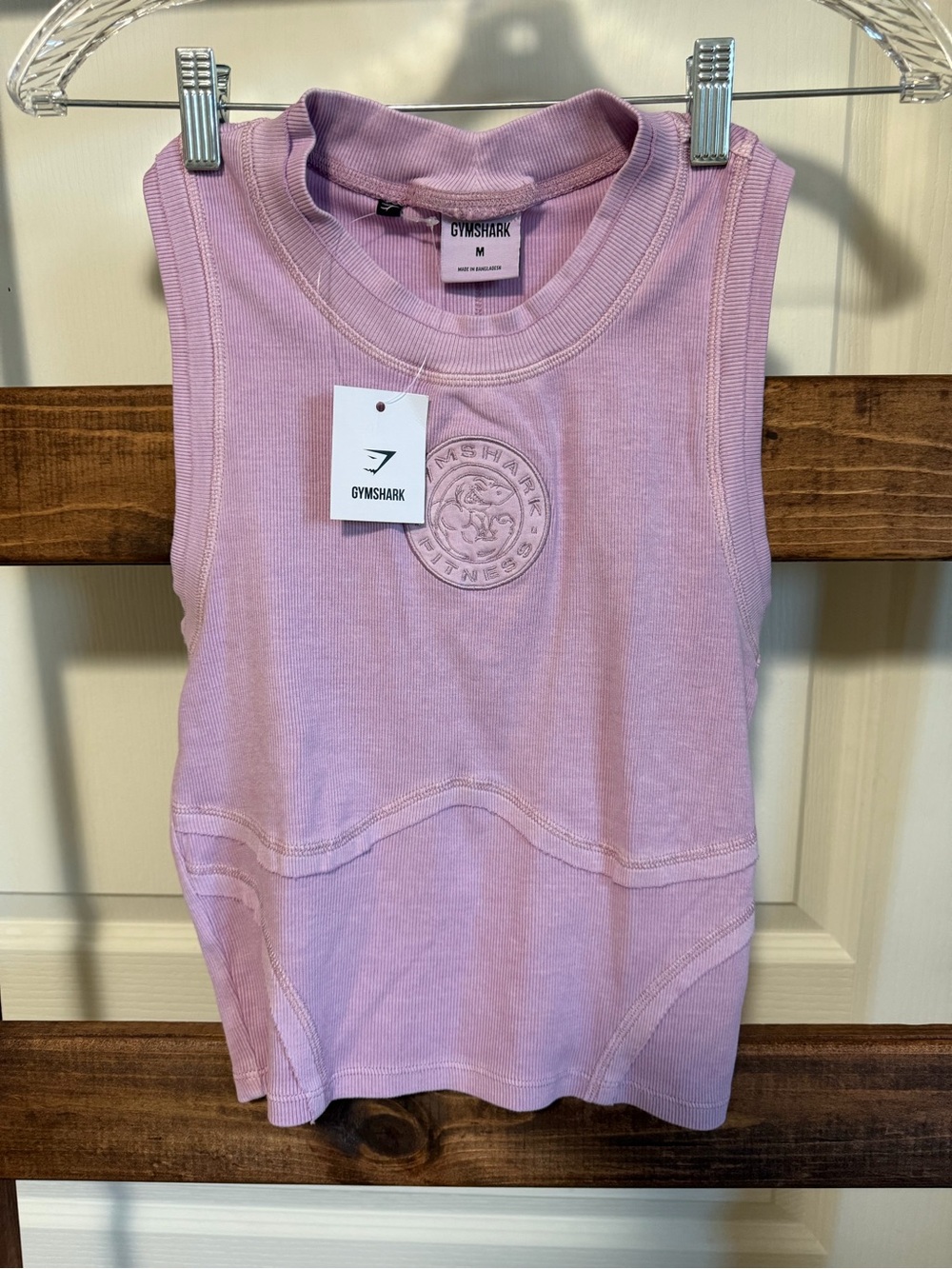 Gymshark Women’s Lavender Tank Top with Chest Logo